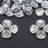 Бусины Rose Petal beads 8мм, отверстие 0,5мм, цвет 01700 серебро металлик, 734-040, около 10г (около 50шт) - Бусины Rose Petal beads 8мм, отверстие 0,5мм, цвет 01700 серебро металлик, 734-040, около 10г (около 50шт)