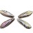 Бусины Dagger beads 16х5мм, отверстие 0,8мм, цвет 02010/29503DW крыло стрекозы, 736-012, 10шт - Бусины Dagger beads 16х5мм, отверстие 0,8мм, цвет 02010/29503DW крыло стрекозы, 736-012, 10шт