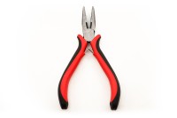 Тонкогубцы с насечками, цвет черный/красный, сталь, 126мм, 32-335, 1шт