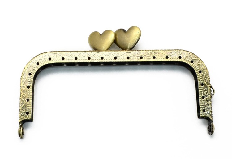 Фермуар (замок для сумочки) 105х58х8,5мм, цвет античная бронза, железо, 1006-007, 1шт Фермуар (замок для сумочки) 105х58х8,5мм, цвет античная бронза, железо, 1006-007, 1шт