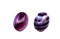 Кабошон овальный 18х13мм, Агат натуральный, цвет фиолетовый, 2010-001, 1шт