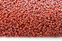Бисер китайский круглый размер 12/0, цвет 0130 оранжевый непрозрачный, блестящий, 450г