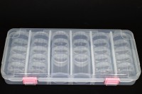 Контейнеры для мелочей 27х12х4,5см, диаметр 3,7см, высота 10см, пластиковые, 1005-096, 1уп (6шт)