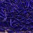 Бисер чешский PRECIOSA стеклярус 37080 9мм синий, серебряная линия внутри, 50г - Бисер чешский PRECIOSA стеклярус 37080 9мм синий с серебряной линией внутри, 50г
