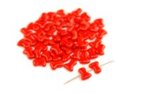 Бусины Tee beads 2х8мм, отверстие 0,5мм, цвет 93180 красный непрозрачный, 730-006, 10г (около 50шт)