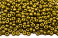 Бисер японский MIYUKI круглый 8/0 #2032 золотая оливка, металлизированный матовый, 10 грамм