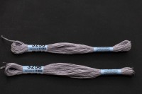 Мулине Gamma, цвет 3256 серый, хлопок, 8м, 1шт