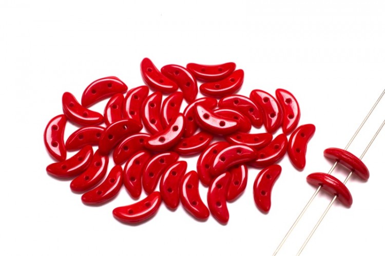 Бусины Crescent beads 10х3мм, цвет 0310-93200 Opaque Red, 708-076, 5г (около 40 шт) Бусины Crescent beads 10х3мм, цвет 0310-93200 Opaque Red, 708-076, 5г (около 40 шт)
