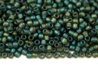Бисер японский TOHO круглый 8/0 #0270F хрусталь/металлик капри матовый, окрашенный изнутри, 10 грамм