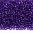 Бисер японский MIYUKI круглый 11/0 #1446 фиолетовый, серебряная линия внутри, 10 грамм - Бисер японский MIYUKI круглый 11/0 #1446 фиолетовый, серебряная линия внутри, 10 грамм