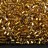 Бисер чешский PRECIOSA рубка 0,5"(1,25мм) 17050 золотой, серебряная линия внутри, 50г - Бисер чешский PRECIOSA рубка 0,5"(1,25мм) 17050 золотой, серебряная линия внутри, 50г