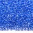 Бисер чешский PRECIOSA круглый 10/0 38136 прозрачный, синяя линия внутри, 1 сорт, 50г - Бисер чешский PRECIOSA круглый 10/0 38136 прозрачный, синяя линия внутри, 1 сорт, 50г