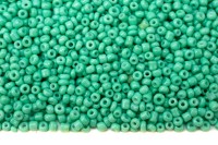 Бисер китайский круглый размер 12/0, цвет К01 мятный непрозрачный, 85г