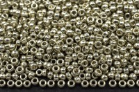 Бисер японский MIYUKI круглый 15/0 #4221 светлое олово, Duracoat гальванизированный, 10 грамм