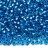 Бисер чешский PRECIOSA круглый 10/0 08265 голубой, серебряная линия внутри, 1 сорт, 50г - Бисер чешский PRECIOSA круглый 10/0 08265 голубой, серебряная линия внутри, 1 сорт, 50г