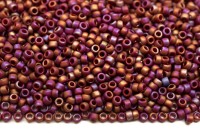 Бисер японский TOHO круглый 15/0 #2639F темно-красный, матовый радужный Semi Glazed, 10 грамм