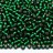 Бисер японский TOHO круглый 11/0 #0036F зеленый изумруд матовый, серебряная линия внутри, 10 грамм - Бисер японский TOHO круглый 11/0 #0036F зеленый изумруд матовый, серебряная линия внутри, 10 грамм