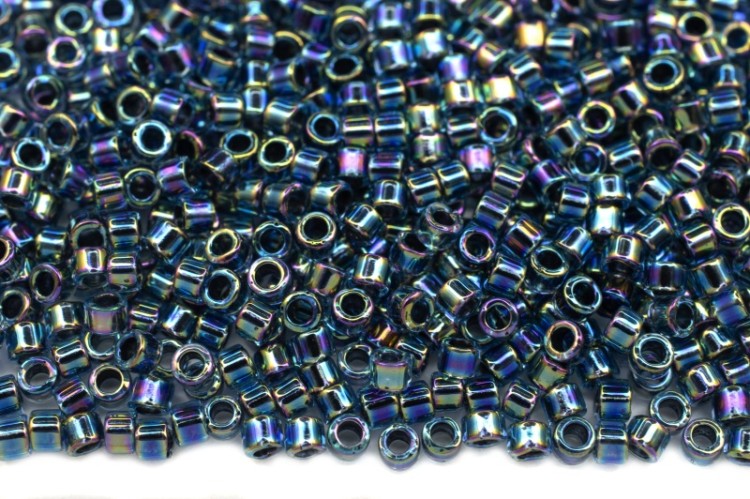 Бисер японский MIYUKI Delica цилиндр 11/0 DB-0085 радужный синий, окрашенный изнутри, 5 грамм Бисер японский MIYUKI Delica цилиндр 11/0 DB-0085 радужный синий, окрашенный изнутри, 5 грамм Бисер японский MIYUKI Delica цилиндр 11/0 DB-0085 радужный синий, окрашенный изнутри, 5 грамм