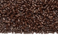Бисер японский TOHO Bugle стеклярус 2мм #0046 коричневый, непрозрачный, 5 грамм