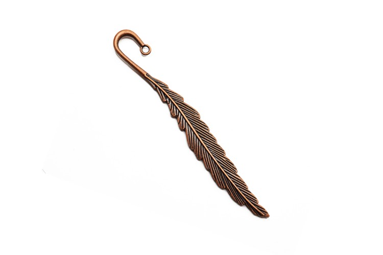 Закладка для книги Перо 115х14х3мм, отверстие 3мм, цвет античная медь, сплав металлов, 05-006, 1шт Закладка для книги Перо 115х14х3мм, отверстие 3мм, цвет античная медь, сплав металлов, 05-006, 1шт