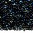 Бисер японский MIYUKI круглый 11/0 #4555 черный/радужный, непрозрачный, 10 грамм - Бисер японский MIYUKI круглый 11/0 #4555 черный/радужный, непрозрачный, 10 грамм