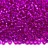 Бисер японский MIYUKI круглый 11/0 #1340 яркая фуксия, серебряная линия внутри, 10 грамм - Бисер японский MIYUKI круглый 11/0 #1340 яркая фуксия, серебряная линия внутри, 10 грамм
