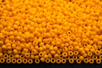 Бисер японский MIYUKI круглый 11/0 #0404D темный желтый, непрозрачный, 10 грамм