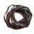 Шнур кожаный 3мм, цвет темно-коричневый, 51-020, 1 метр - Шнур кожаный 3мм, цвет темно-коричневый, 51-020, 1 метр