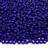Бисер чешский PRECIOSA круглый 10/0 37080М матовый синий, серебряная линия внутри, 2 сорт, 50г - Бисер чешский PRECIOSA круглый 10/0 37080М матовый синий, серебряная линия внутри, 2 сорт, 50г