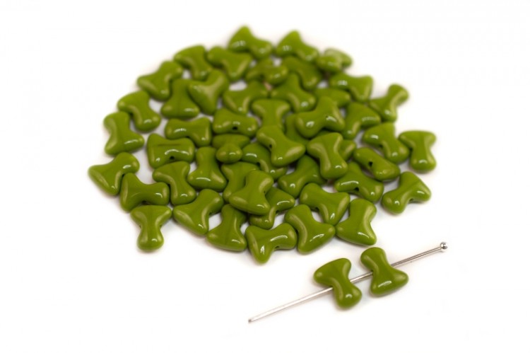 Бусины Tee beads 2х8мм, отверстие 0,5мм, цвет 53420 зеленый непрозрачный, 730-005, 10г (около 50шт) Бусины Tee beads 2х8мм, отверстие 0,5мм, цвет 53420 зеленый непрозрачный, 730-005, 10г (около 50шт)