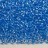 Бисер чешский PRECIOSA круглый 10/0 38936 прозрачный, синяя перламутровая линия внутри, 1 сорт, 50г - Бисер чешский PRECIOSA круглый 10/0 38936 прозрачный, синяя перламутровая линия внутри, 1 сорт, 50г