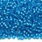 Бисер чешский PRECIOSA круглый 10/0 67030М матовый голубой, серебряная линия внутри, 1 сорт, 50г - Бисер чешский PRECIOSA круглый 10/0 67030М матовый голубой, серебряная линия внутри, 1 сорт, 50г