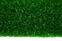 Бисер японский TOHO Treasure цилиндрический 11/0 #0007BF зеленая трава, матовый прозрачный, 5 грамм