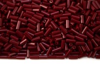 Бисер чешский PRECIOSA стеклярус 93210 5мм бордовый непрозрачный, 50г