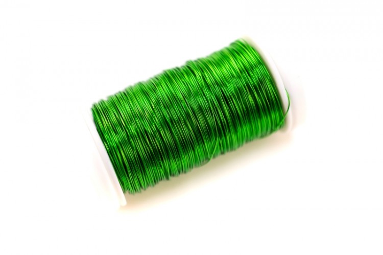 Проволока на катушке толщина 0,3мм, длина 50м, цвет зеленое яблоко, 1009-017, 1шт Проволока на катушке толщина 0,3мм, длина 50м, цвет зеленое яблоко, 1009-017, 1шт