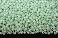 Бисер китайский круглый размер 12/0, цвет 0979 мятный непрозрачный блестящий, 85г