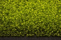 Бисер японский TOHO круглый 11/0 #0004 зеленый лайм, прозрачный, 10 грамм