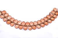 Бусины Pip beads 5х7мм, цвет 00030/01112 коричневый прозрачный, 701-038, 5г (около 36шт)