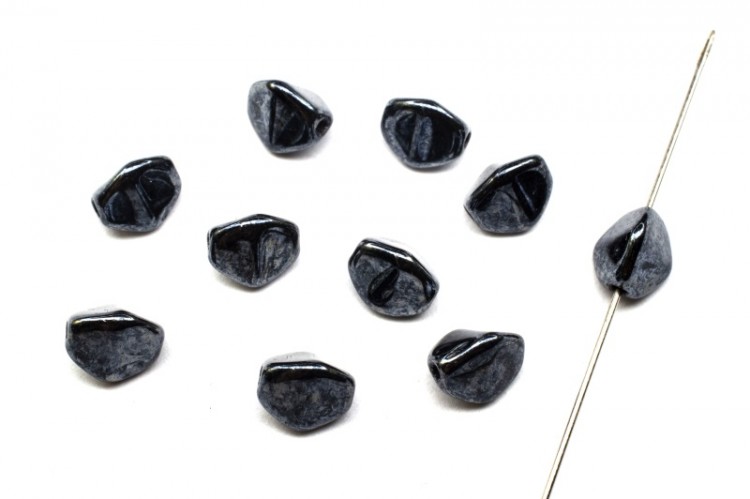Бусины Pinch beads 7х7мм, отверстие 0,8мм, цвет 23980/14400 гематит, 755-013, 10шт Бусины Pinch beads 7х7мм, отверстие 0,8мм, цвет 23980/14400 гематит, 755-013, 10шт