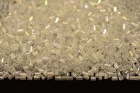 Бисер китайский рубка размер 11/0, цвет 0161 белый прозрачный радужный, 450г