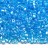 Бисер чешский PRECIOSA рубка 10/0 61010 голубой прозрачный радужный, 50г - Бисер чешский PRECIOSA рубка 10/0 61010 голубой прозрачный радужный, 50г