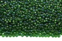 Бисер чешский PRECIOSA круглый 10/0 51120М матовый зеленый радужный, 1 сорт, 50г