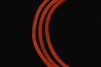 Ювелирная сетка, диаметр 4мм, цвет оранжевый, пластик, 46-005, 1 метр