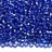 Бисер чешский PRECIOSA круглый 10/0 37030 синий, серебряная линия внутри, квадратное отверстие, 20 грамм - Бисер чешский PRECIOSA круглый 10/0 37030 синий, серебряная линия внутри, квадратное отверстие, 20 грамм