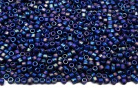Бисер японский TOHO круглый 15/0 #2637F темно-синий, матовый радужный Semi Glazed, 10 грамм