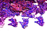 Пайетки Единорог 15х13мм, цвет фиолетовый с голографическим эффектом, 1022-007, 10г