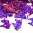 Пайетки Единорог 15х13мм, цвет фиолетовый с голографическим эффектом, 1022-007, 10г - Пайетки Единорог 15х13мм, цвет фиолетовый с голографическим эффектом, 1022-007, 10г