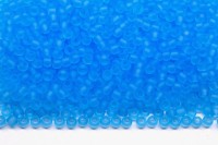 Бисер японский TOHO круглый 11/0 #0003F матовый голубой, прозрачный, 10 грамм