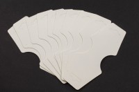 Карточки для демонстрации украшений 124х47х0,3мм, цвет белый, картон, 321-011, 10шт