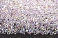 Бисер японский MIYUKI Delica цилиндр 11/0 DB-0082 радужный нежно-розовый, окрашенный изнутри, 5 грамм